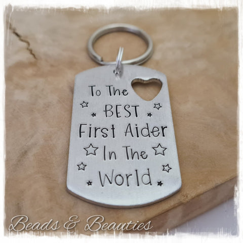 First Aider Keyring