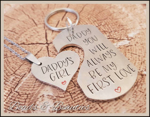 Daddy Daughter Set With Keyring & Necklace