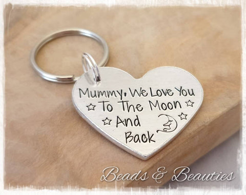 We Love You To The Moon & Back Keyring